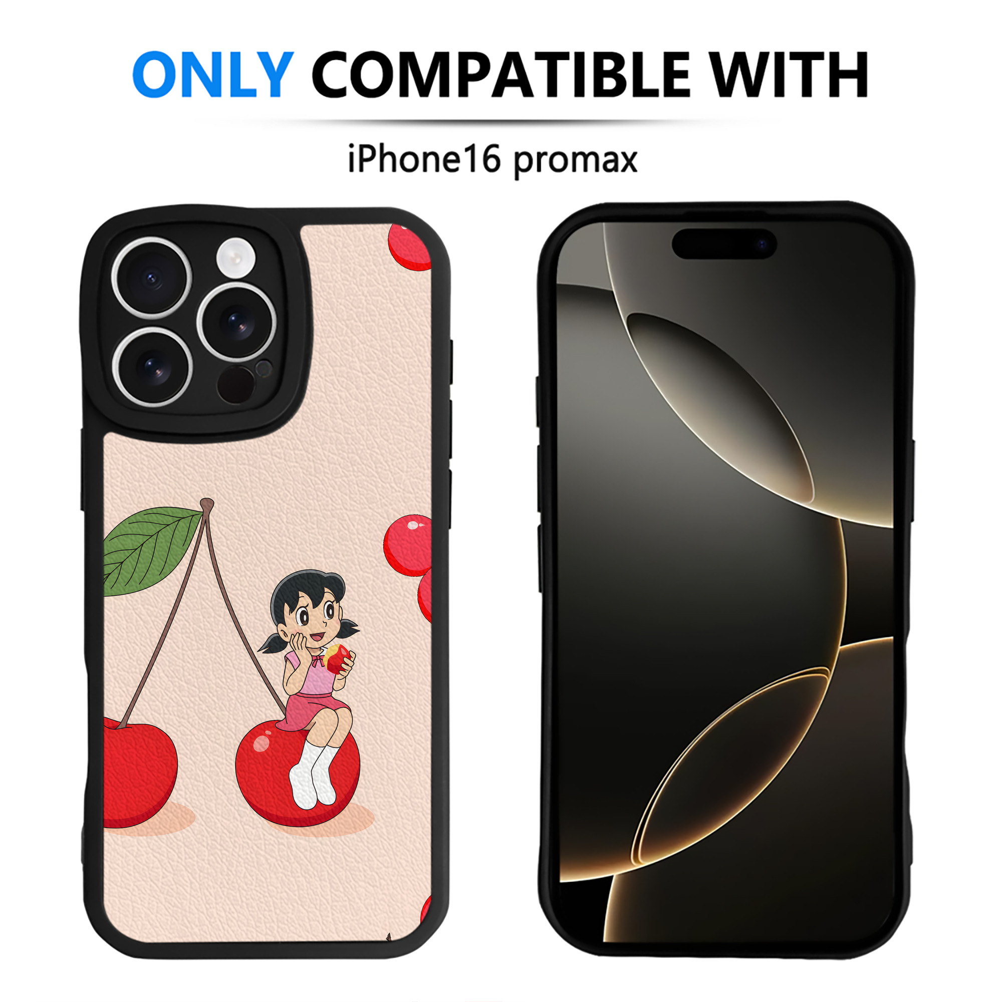 （画像用） ドラえもん Doraemon 【iPhone 16シリーズ対応】シリコンスマホケース（レザー調） 材質：シリコン